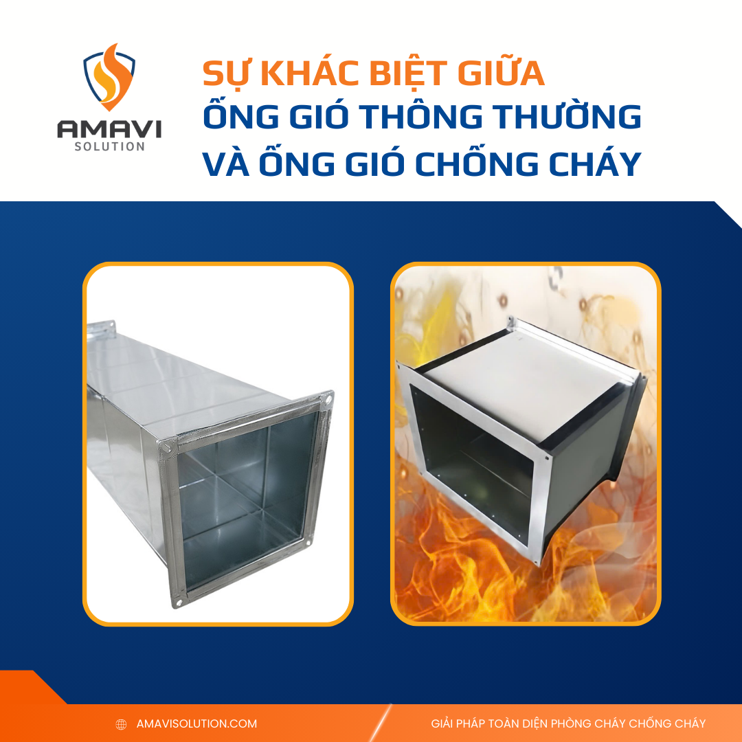 SỰ KHÁC BIỆT GIỮA ỐNG GIÓ THÔNG THƯỜNG VÀ ỐNG GIÓ CHỐNG CHÁY